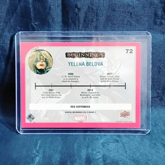 3/$25 Mint 2023 UD Yelena Belova Marvel Beginnings Vol. 2 Series 2 Red Card 72!! - Picture 2 of 2
